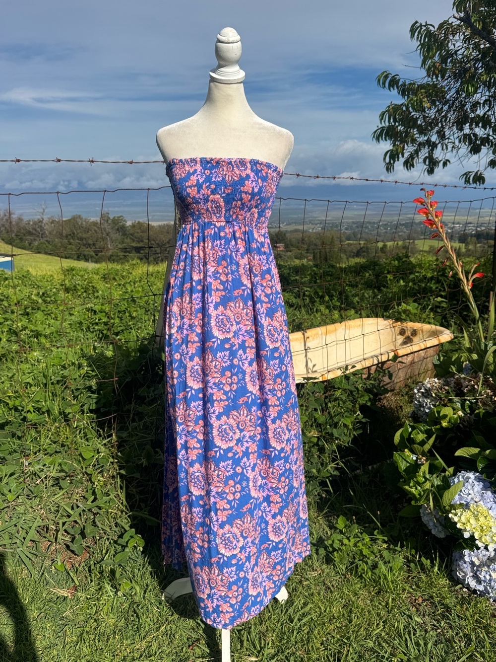 Tiare Hawaii Boho Sexy Beach Resort backless maxi Dress  One size